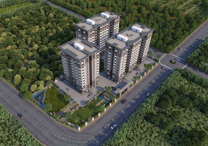 Sangani Skyz | 2BHK , 3BHK and 4 BHK flats in vasna Road vadodara
